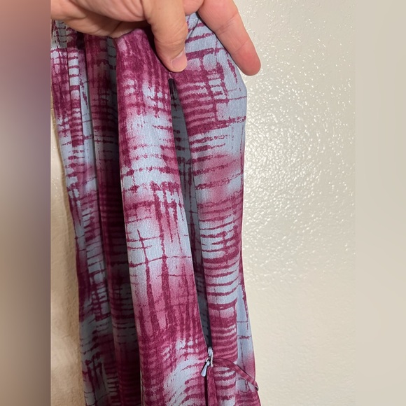 A/X ARMANI EXCHANGE💜SILK PLAID HALTER DRESS Sz 2 - Picture 4 of 6